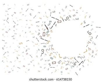 Abstract background for documents. Color numbers. Vector illustration.