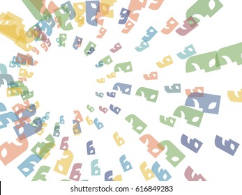 Abstract background for documents, color theatrical mask. Vector illustration.