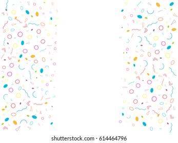 Abstract background for documents. Color triangles, lines, circles. Vector illustration.