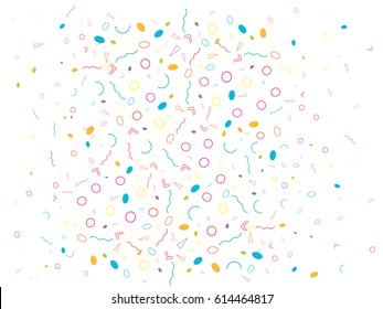 Abstract background for documents. Color triangles, lines, circles. Vector illustration.