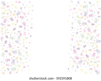 Abstract background for documents, colored butterflies. Color vector illustration.
