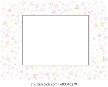 Abstract background for documents, colored butterfly. Color vector illustration for  nature or spring.