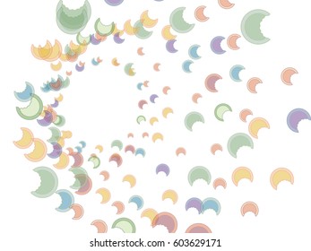 Abstract background for documents colored crescent shape. Colored Vector illustration.