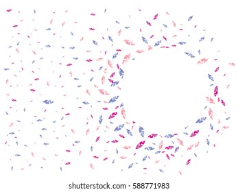 Abstract background for documents with colorful leaves. Color vector illustration.