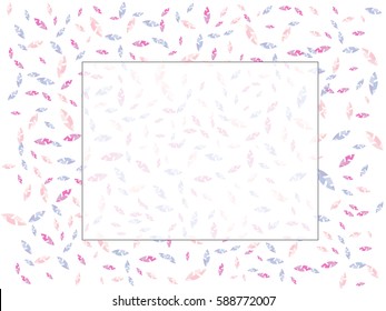 Abstract background for documents with colorful leaves. Color vector illustration.