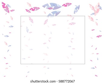 Abstract background for documents with colorful leaves. Color vector illustration.
