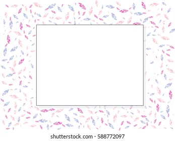 Abstract background for documents with colorful leaves. Color vector illustration.