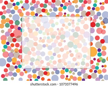 Abstract background for documents. Confetti. Colored Vector illustration.