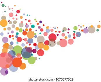 Abstract background for documents. Confetti. Colored Vector illustration.