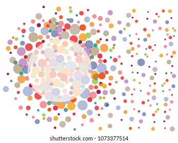 Abstract background for documents. Confetti. Colored Vector illustration.