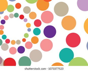 Abstract background for documents. Confetti. Colored Vector illustration.