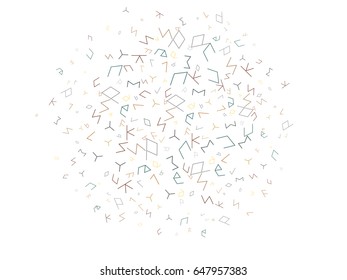 Abstract background for documents geometric alphabet. Colored Vector illustration.