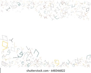 Abstract background for documents geometric alphabet. Colored Vector illustration.