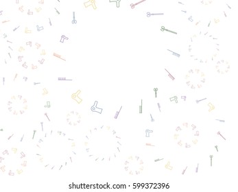 Abstract background for documents, hairbrush, hair dryer, scissors. Hairdresser's set. Colored Vector illustration.Barber shop, haircut & beauty salons pattern for banner