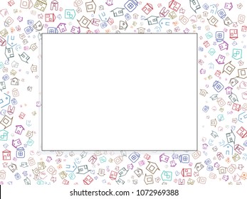 Abstract background for documents. At home. Colored Vector illustration.