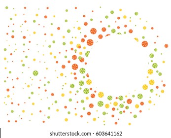 Abstract background for documents lemon, orange. Color vector illustration