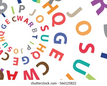 abstract background for documents from the letters of the English alphabet