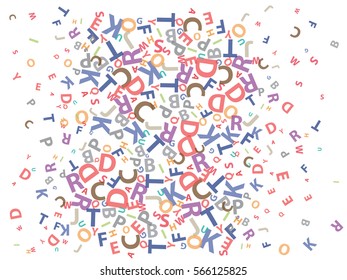 abstract background for documents from the letters of the English alphabet