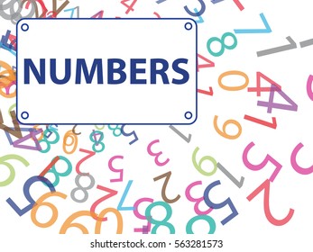 abstract background for documents from the numbers