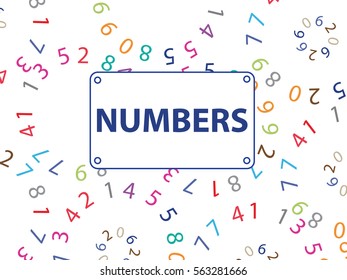 abstract background for documents from the numbers