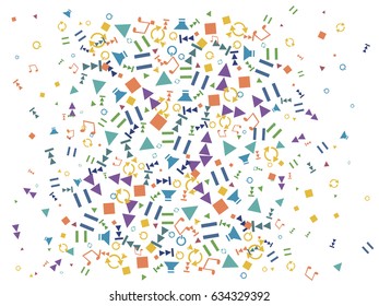 Abstract background for documents on a musical and sound recording theme. Icons start sound playback, pause, twist record, musical note.