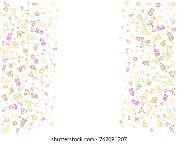 Abstract background for documents on a spa treatment theme, outline, thin. Colored vector illustration on white background, symbol, element.