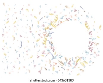 Abstract background for documents on a theme of sea transport. Colored Vector illustration.