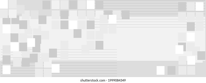 Abstract background with dominant gray color and square shapes