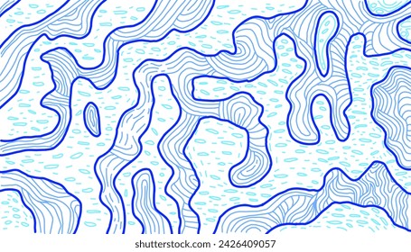 Abstract background, doodle, hand drawn, line art