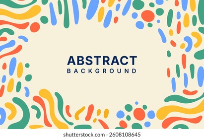 abstract background doodle illustration style, presentation template design, freeform shape design, presentation and wallpaper
