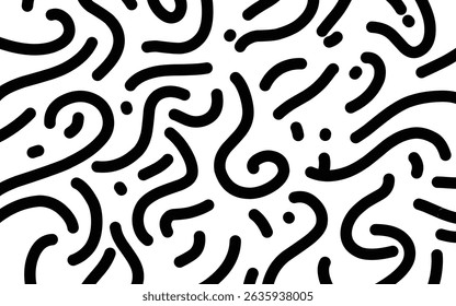 Abstract background doodle wave line ornament pattern  (20250601110057).eps