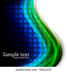 Abstract background with dot in blue color. Vector illustration