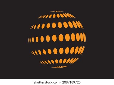 abstract background with dot circle