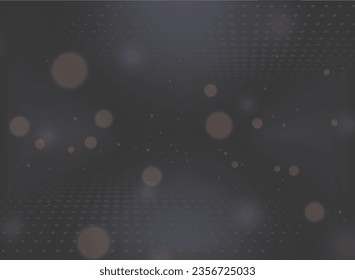Abstract background with dots and bokeh lights.