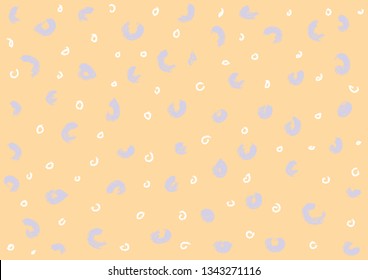 Abstract background with dots, circles in dry brush strokes. Doodle style pencil sketch with pastel colors.
