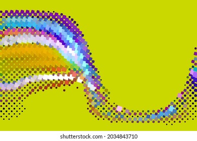 Antecedentes abstractos. Diseño de puntos. Colores brillantes en el fondo con espacio de copia. Textura vectorial.