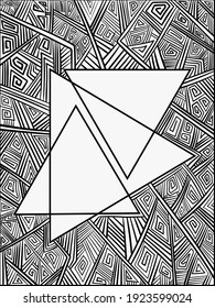 Abstract background with dots, doodles and lines. Hand-drawn vector illustration.