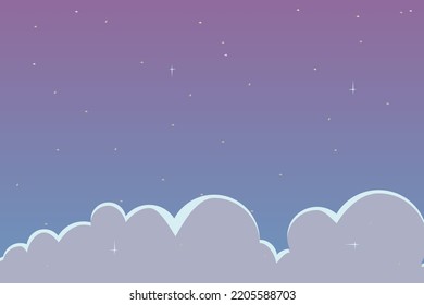 Abstract Background Dots Drops Purple Nature Sunset Sky With Clouds Vector Design