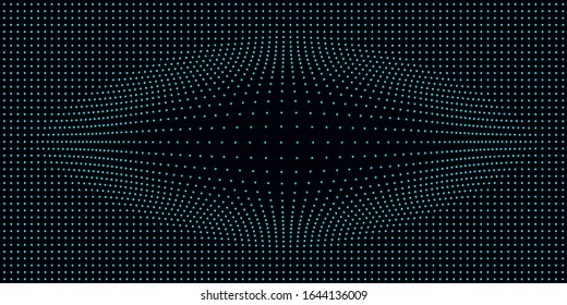 Abstract background with dots forming a spherical surface. Vector. Modern background for posters, sites, web pages, business cards, cards, interior design.