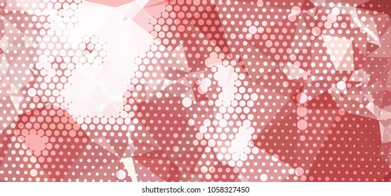 Abstract background with dots. Horizontal banner, texture, flyer, layout, postcard. Vector clip art