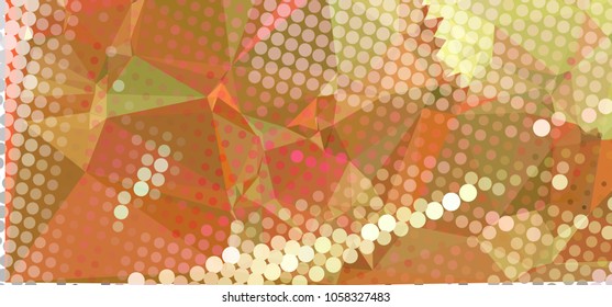 Abstract background with dots. Horizontal banner, texture, flyer, layout, postcard. Vector clip art