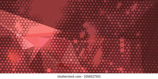 Abstract background with dots. Horizontal banner, texture, flyer, layout, postcard. Vector clip art