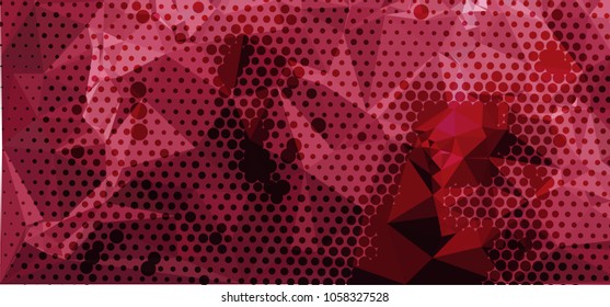 Abstract background with dots. Horizontal banner, texture, flyer, layout, postcard. Vector clip art