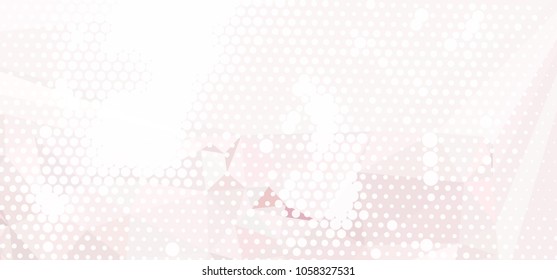 Abstract background with dots. Horizontal banner, texture, flyer, layout, postcard. Vector clip art