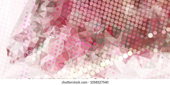 Abstract background with dots. Horizontal banner, texture, flyer, layout, postcard. Vector clip art