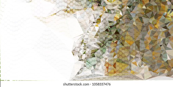Abstract background with dots. Horizontal banner, texture, flyer, layout, postcard. Vector clip art