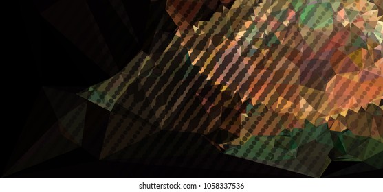 Abstract background with dots. Horizontal banner, texture, flyer, layout, postcard. Vector clip art