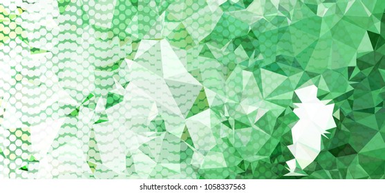 Abstract background with dots. Horizontal banner, texture, flyer, layout, postcard. Vector clip art