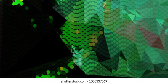 Abstract background with dots. Horizontal banner, texture, flyer, layout, postcard. Vector clip art