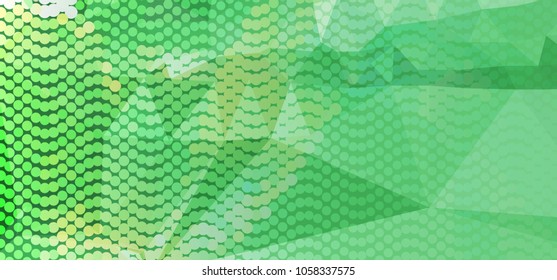 Abstract background with dots. Horizontal banner, texture, flyer, layout, postcard. Vector clip art